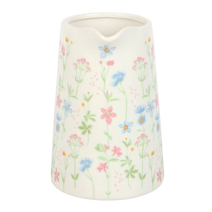 Floral Print Ceramic Flower Jug