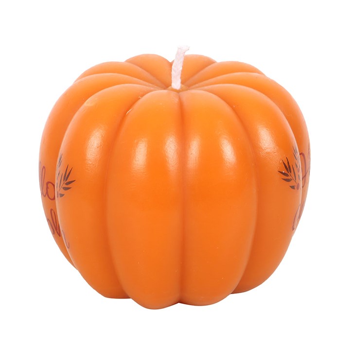 Hello Pumpkin Shaped Candle