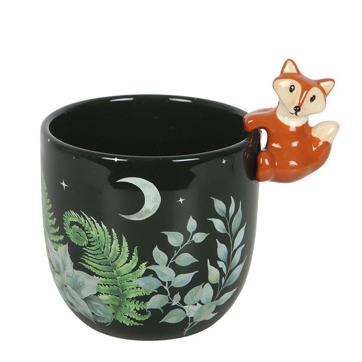 Green Forest Plant Pot with Fox