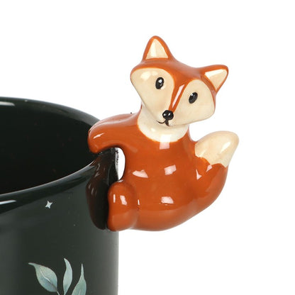 Green Forest Plant Pot with Fox