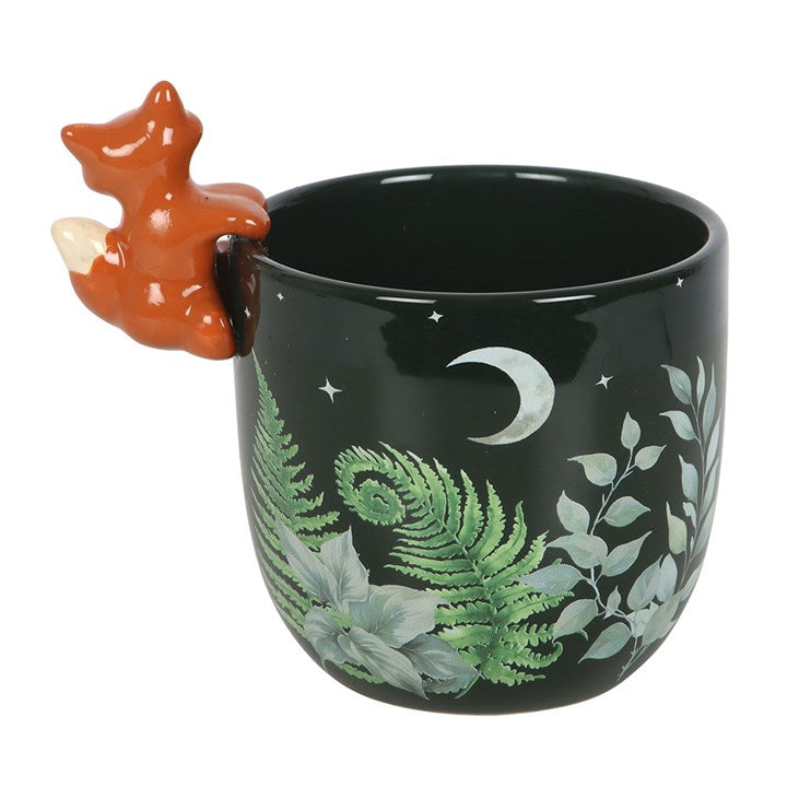 Green Forest Plant Pot with Fox