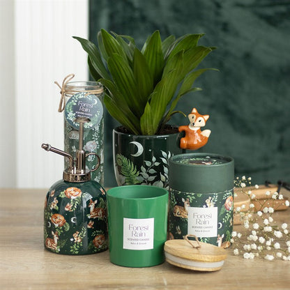 Green Forest Plant Pot with Fox