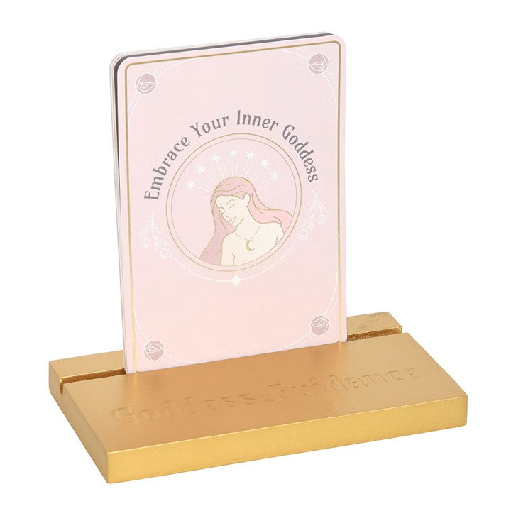 Goddess Energy Affirmation Cards with Wooden Stand