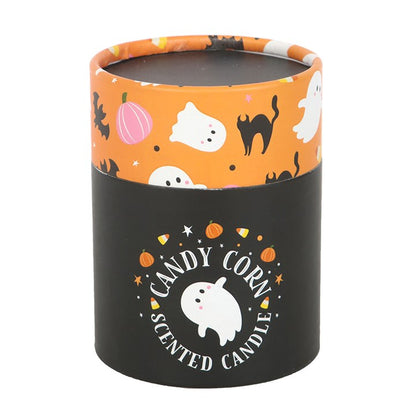 Sweet and Spooky Candy Corn Candle