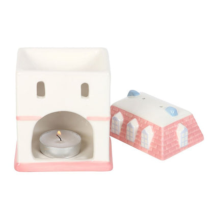 Pastel House Oil Burner and Wax Warmer