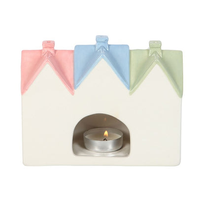 Pastel House Incense Cone Burner and Tealight Holder