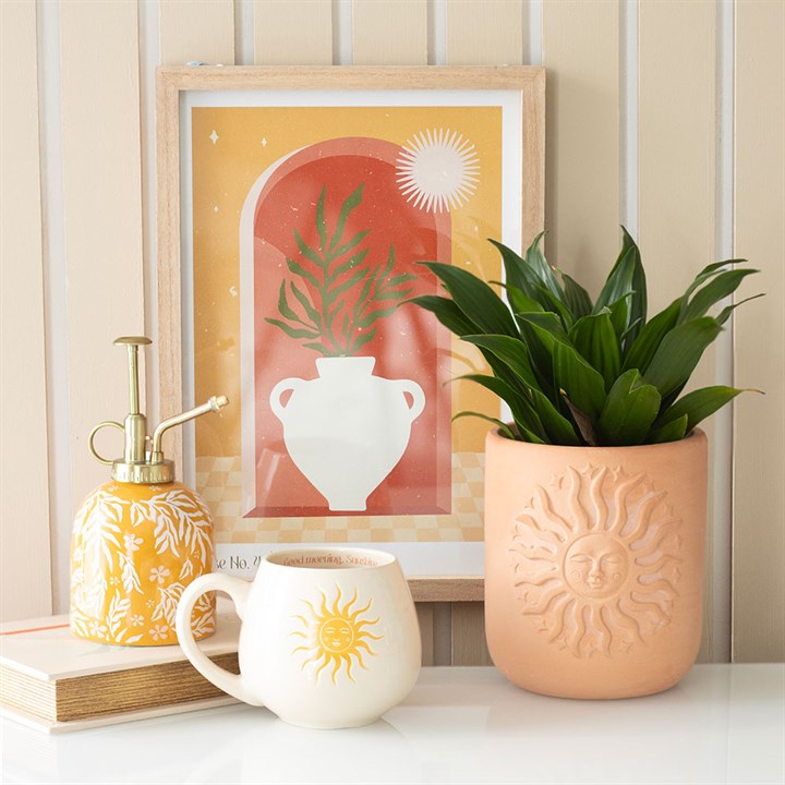 Terracotta Sun Plant Pot