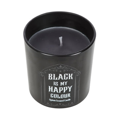 Black is My Happy Colour Opium Candle