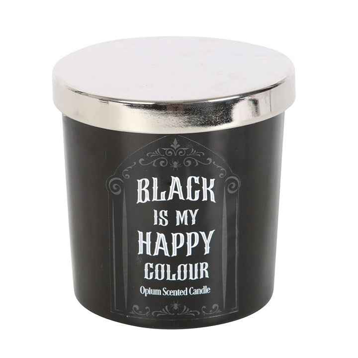 Black is My Happy Colour Opium Candle