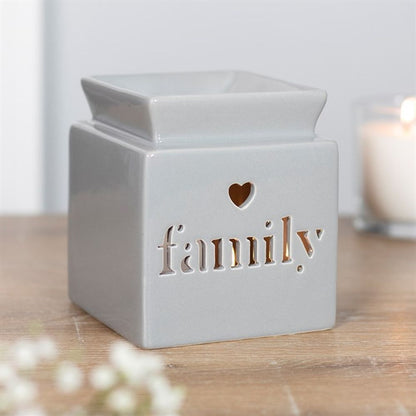 Grey Family Cut Out Oil Burner