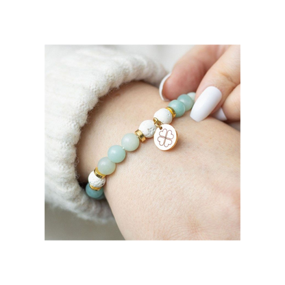 Abundance Amazonite Crystal Essential Oil Bracelet