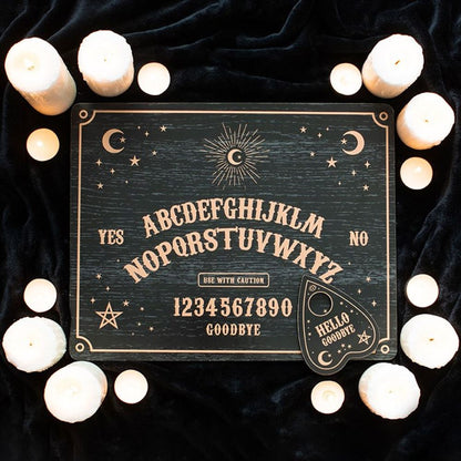 Black Talking Board with Planchette  Psychic board Ouija board Psychic board