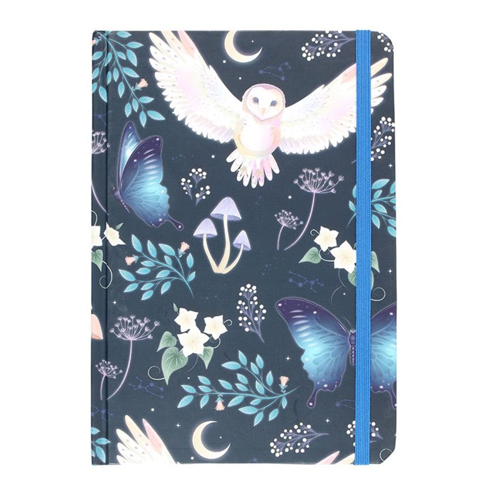 Navy Blue Owl A5 Notebook Journaling