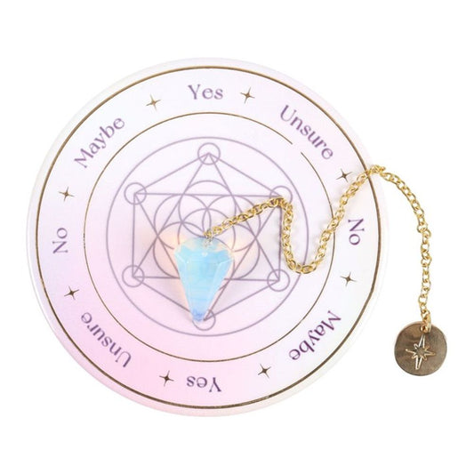 Opalite Pendulum Divination Kit  Psychic board Ouija board Psychic board