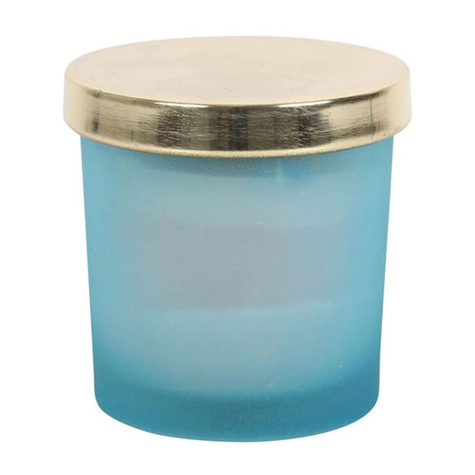 Throat Chakra Blueberry Fragranced Sodalite Candle