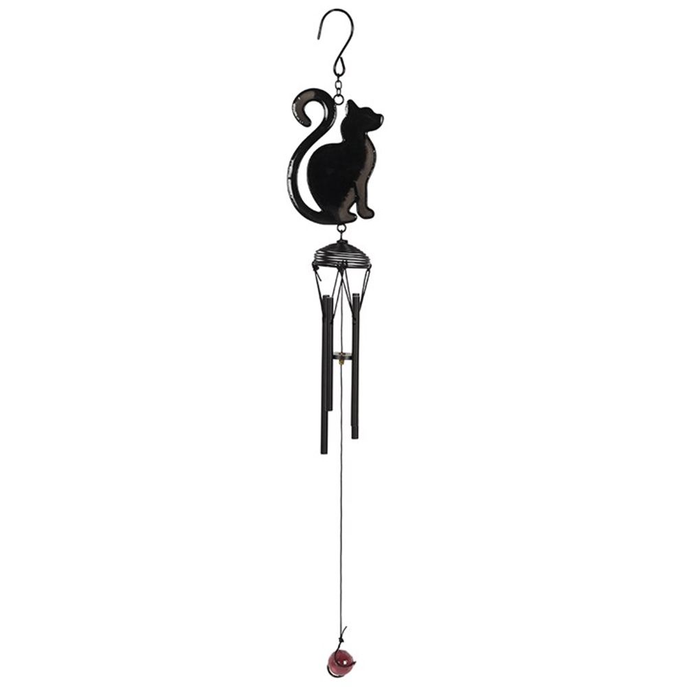 Black Cat Profile Windchime