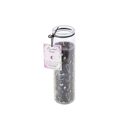 Crystal Witch Jasmine Tube Candle with Amethyst Chips