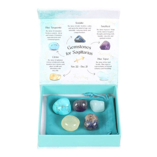 Sagittarius Crystal Tumblestone Set