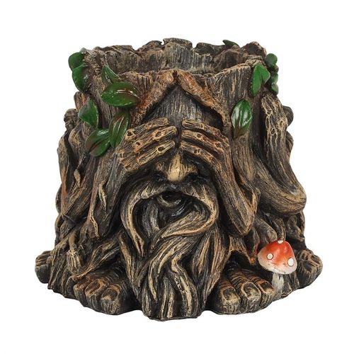 14cm Green Man Plant Pot