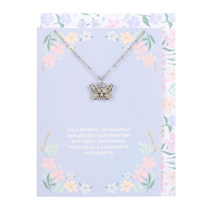 Butterfly Necklace on Greeting Card