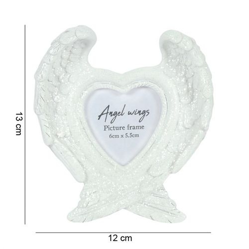 Glitter Angel Wing Photo Frame