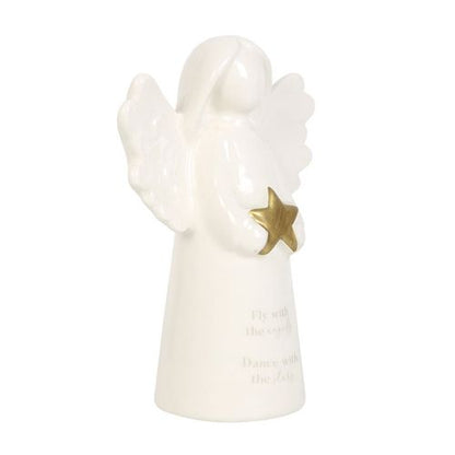 Fly With The Angels Sentiment Angel Ornament