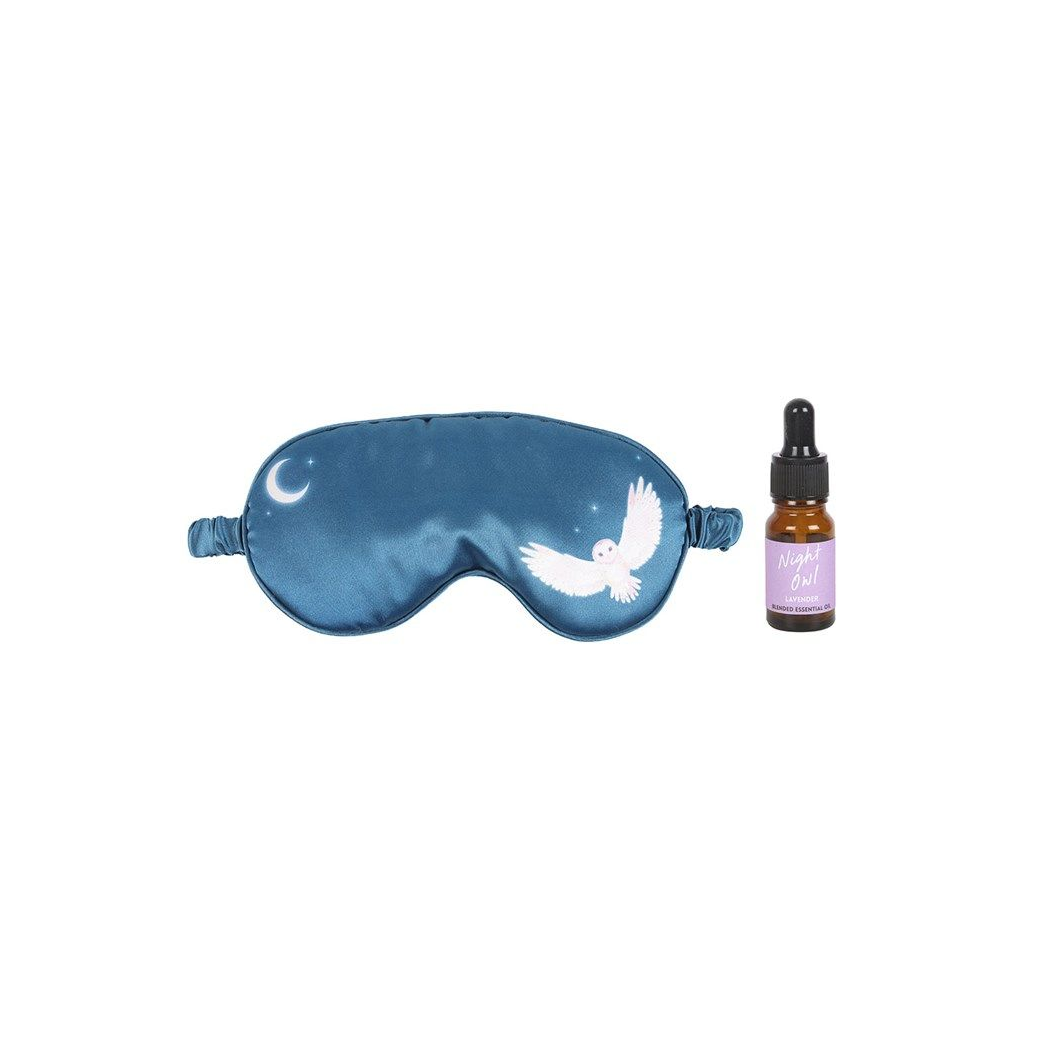 Owl Sleep Mask and Essential Oil Gift Set