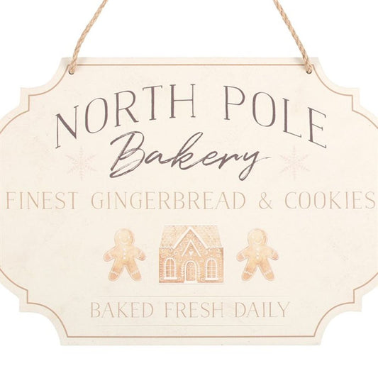 North Pole Bakery Hanging Sign