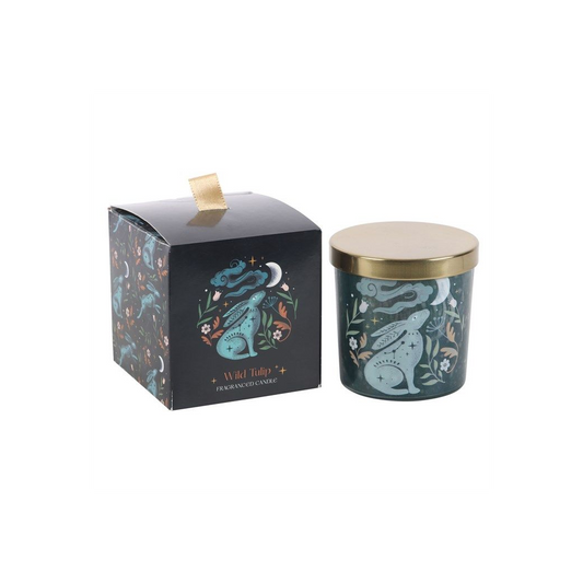 Midnight Hare Wild Tulip Candle