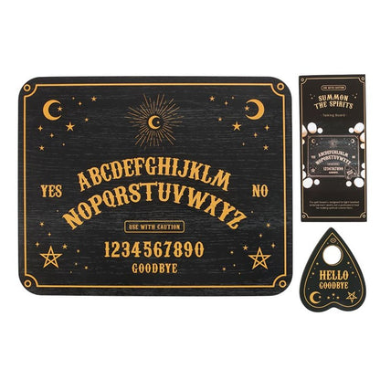 Black Talking Board with Planchette  Psychic board Ouija board Psychic board